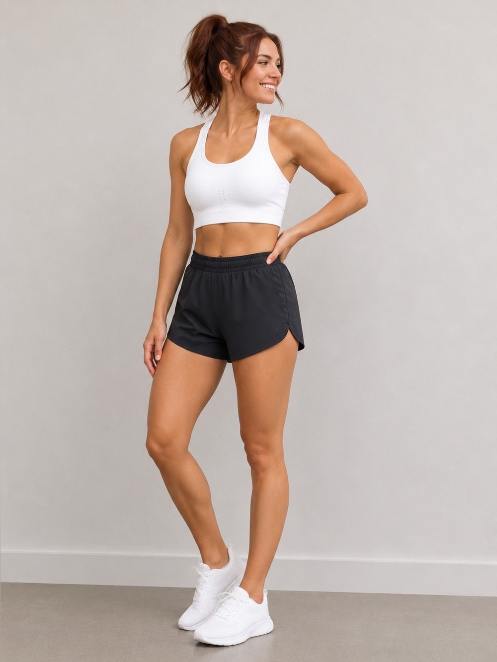 NWT Avia Active Molded Cup Racerback Sports Bra Arctic White Size Small